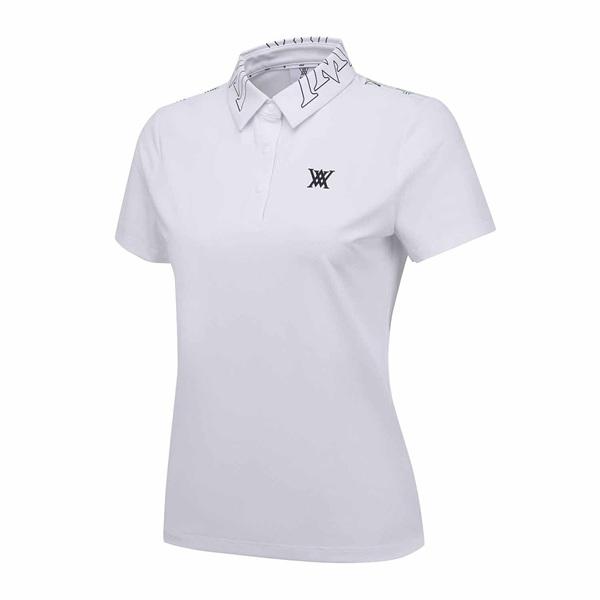 アニュー ゴルフ ウィメンズ ニューシグネチャーロゴ ショートTシャツ 半袖 ANEW NEW SIGNATURE LOGO SHORT T-SHIRT 送料無料 AGFMWTS31の画像