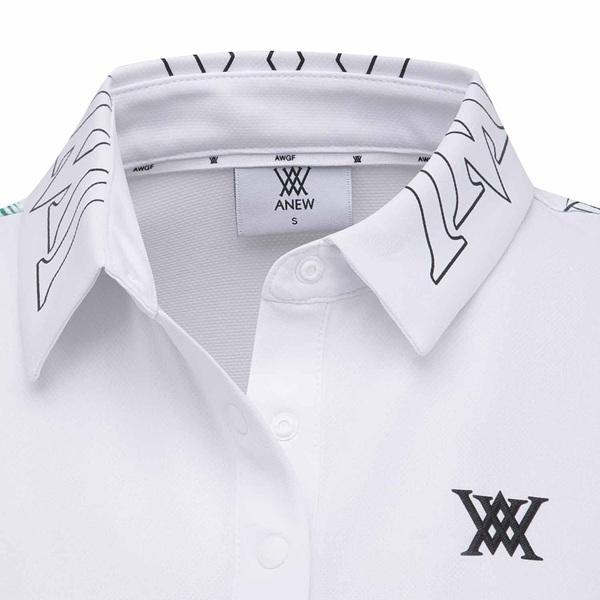 アニュー ゴルフ ウィメンズ ニューシグネチャーロゴ ショートTシャツ 半袖 ANEW NEW SIGNATURE LOGO SHORT T-SHIRT 送料無料 AGFMWTS31の画像