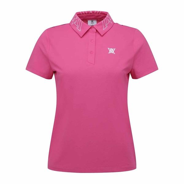 アニュー ゴルフ ウィメンズ ニューシグネチャーロゴ ショートTシャツ 半袖 ANEW NEW SIGNATURE LOGO SHORT T-SHIRT 送料無料 AGFMWTS31の画像