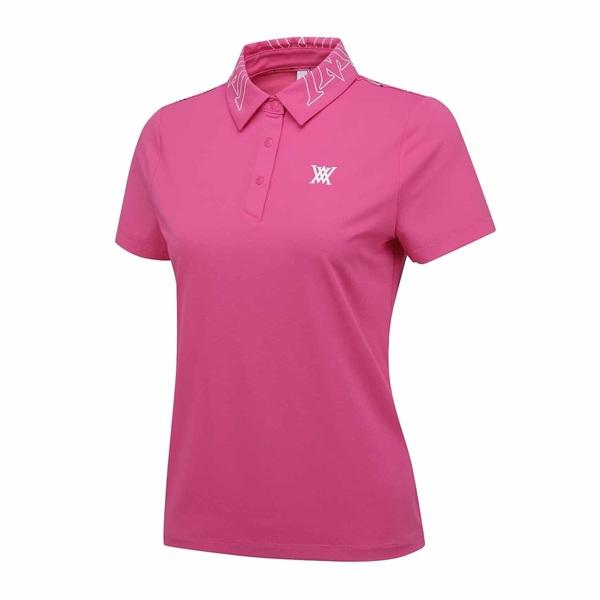 アニュー ゴルフ ウィメンズ ニューシグネチャーロゴ ショートTシャツ 半袖 ANEW NEW SIGNATURE LOGO SHORT T-SHIRT 送料無料 AGFMWTS31の画像