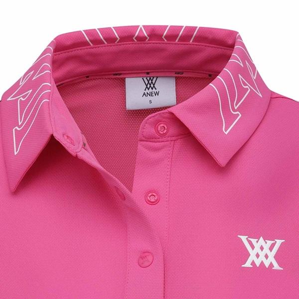 アニュー ゴルフ ウィメンズ ニューシグネチャーロゴ ショートTシャツ 半袖 ANEW NEW SIGNATURE LOGO SHORT T-SHIRT 送料無料 AGFMWTS31の画像