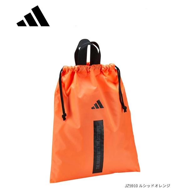 アディダス ゴルフ シューズサック シューズケース シューズバッグ ナップサック CX119 adidas 軽量 耐久性 汚れにくい 2026年モデル あす楽 あすつく | adidas | 01