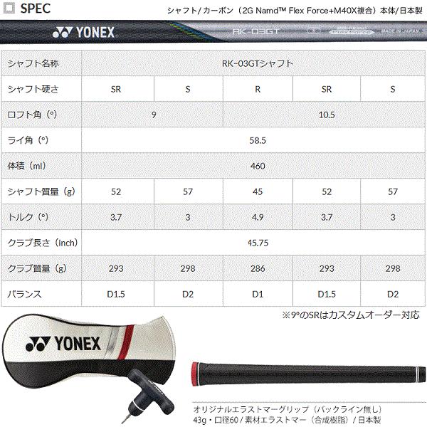 ヨネックス イーゾーンGT 460 ドライバー EZONEGT Driver 2023年モデル YONEX 送料無料 ゴルフ ヘッドカバー付き 日本正規品_5