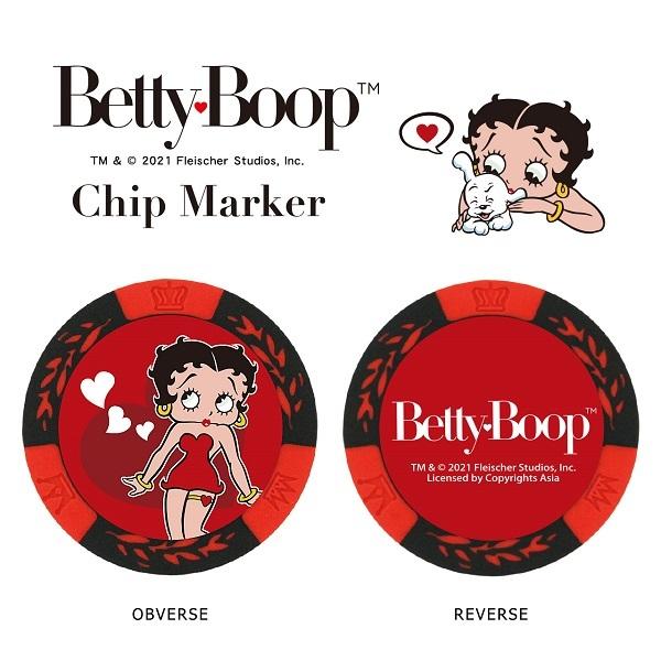 ベティブープ チップ マーカー ゴルフ MK0318 Betty Boop(TM) ベティ