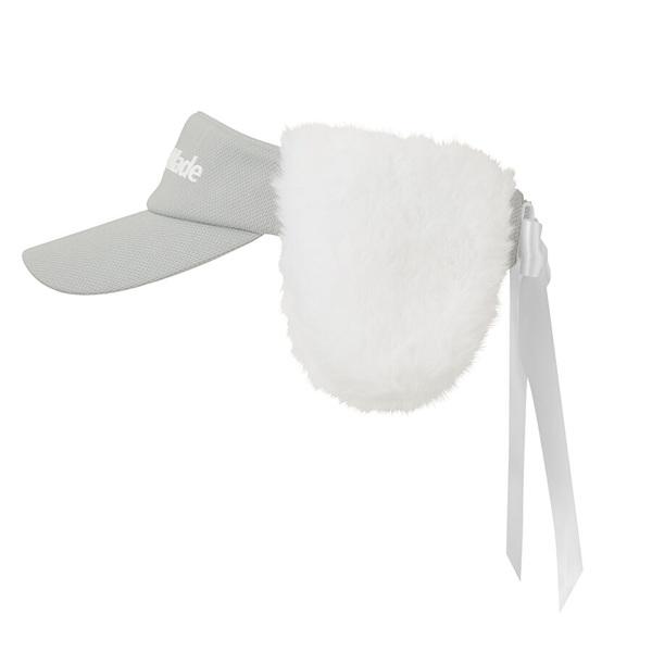 テーラーメイド フラッフィー リボン バイザー サンバイザー かわいい ふわふわ 2WAY フリース 耳当て ゴルフ 2026年モデル 送料無料 あす楽 あすつく | TaylorMade | 13