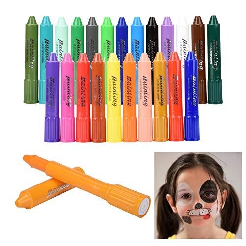 Keelloフェイスペイント クレヨン 全12色 顔ペン ボディペイント 簡単水洗 無毒 安全 6歳以上子供使用 クリスマス ハロウィン コ Rexis 通販 Yahoo ショッピング