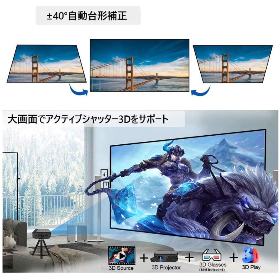 値引きする 小型 3dプロジェクター無線高画質dlpプロジェクター映画鑑賞 3300ルーメンwifiワイヤレスミニホームシネマプロジェクタhdmi 10 メーカー包装済 Alburhan In