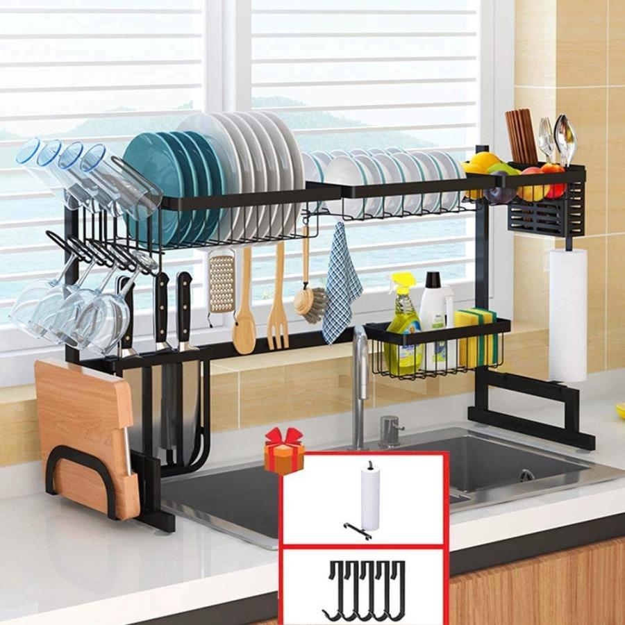 食器乾燥ラック シンク上ディスプレイスタンド 水切り 304ステンレススチール キッチン用品 収納棚 キッチン用品 ストレージラック 85c Rexis 通販 Yahoo ショッピング