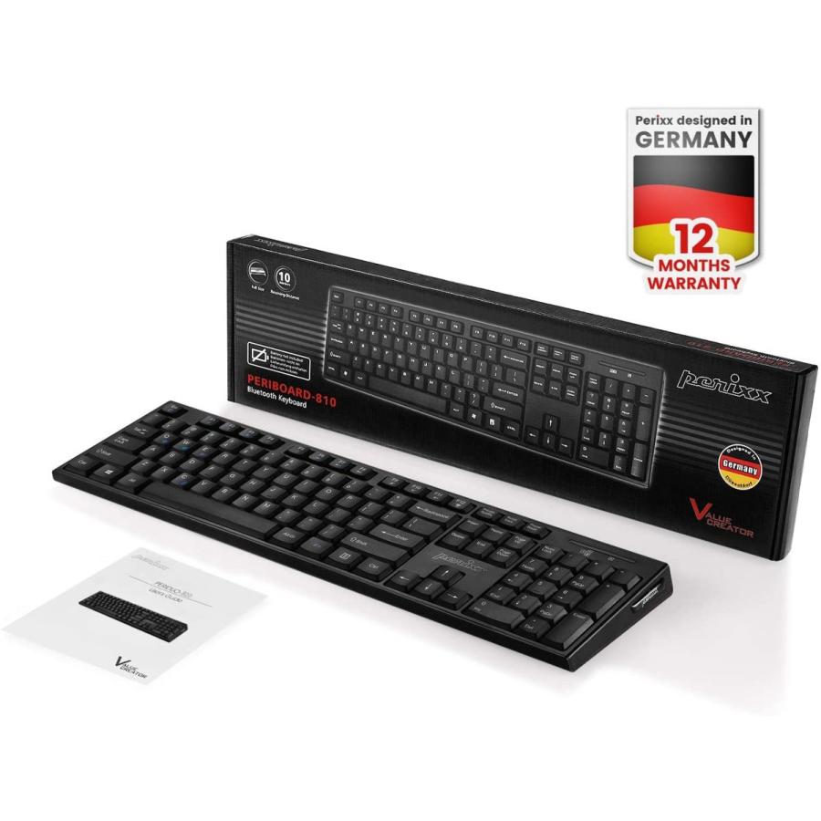 ぺリックス Periboard 810 ワイヤレスbluetoothキーボード Windows Ios Android対応 フルサイズキーボ Rexis 通販 Yahoo ショッピング