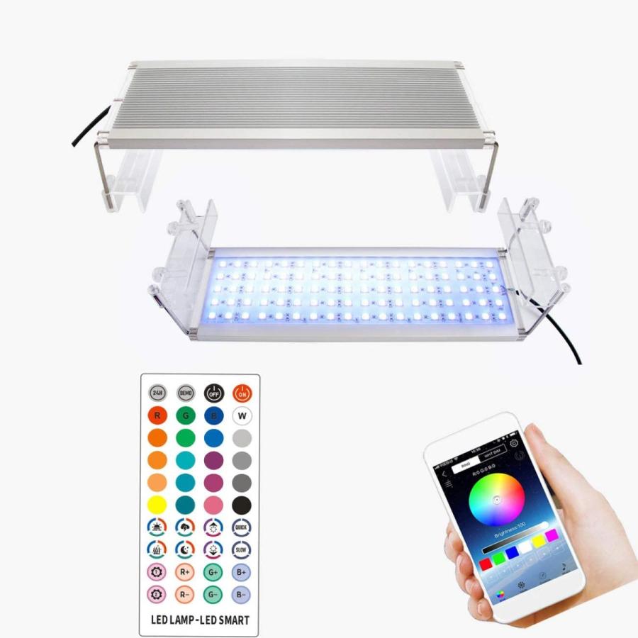 水槽 ライト Rgb Led 30cm Zhongji 水槽照明用 30 50cm対応 タイマー付き 省エネ アプリ制御 調光可能 拡張可能 Rexis 通販 Yahoo ショッピング