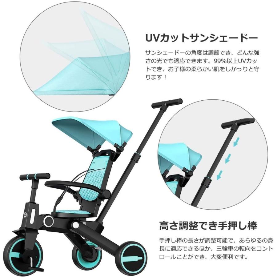 激安単価で 三輪車 ベビーカーlovinouse 7in1 折りたたみ1 6歳 子供 幼児用 乗用玩具 運び便利 回転式 手押し棒 カバー シートベルト 正規店仕入れの Huongnghiepaau Edu Vn