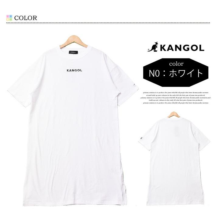 Kangol カンゴール ロゴ刺繍 ワンピース ミドル丈 ｔシャツ 半袖 ミディアム丈 ドレス ロゴワンピース レディース Yw030n Rex One 通販 Yahoo ショッピング