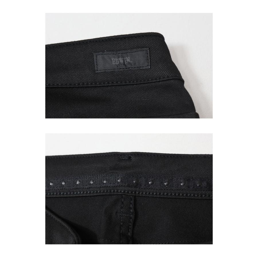 EDWIN エドウィン レディース ハタラクロ ブーツカット パンツ ストレッチ ボトムス 仕事着 フレアー 送料無料 ミスエドウィン MEB011-75 ブラック 黒 | INTERNATIONAL BASIC | 10