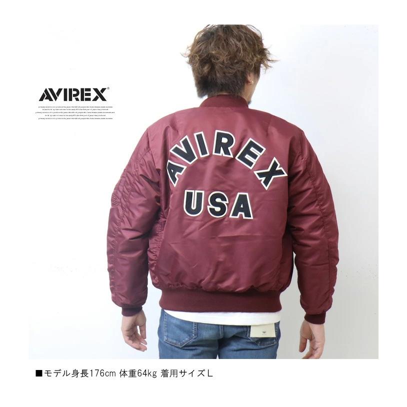 AVIREX アビレックス MA-1ジャケット コマーシャル ロゴ メンズ AVIREX アビレックス MA-1ジャケット コマーシャル ロゴ メンズ