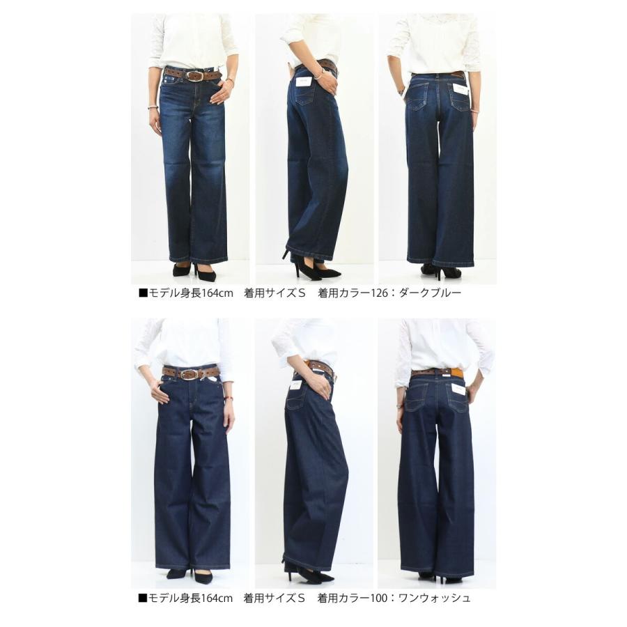 SOMETHING サムシング LISA ワイドデニム ストレッチ ジーンズ SOMETHING サムシング LISA ワイドデニム ストレッチ ジーンズ