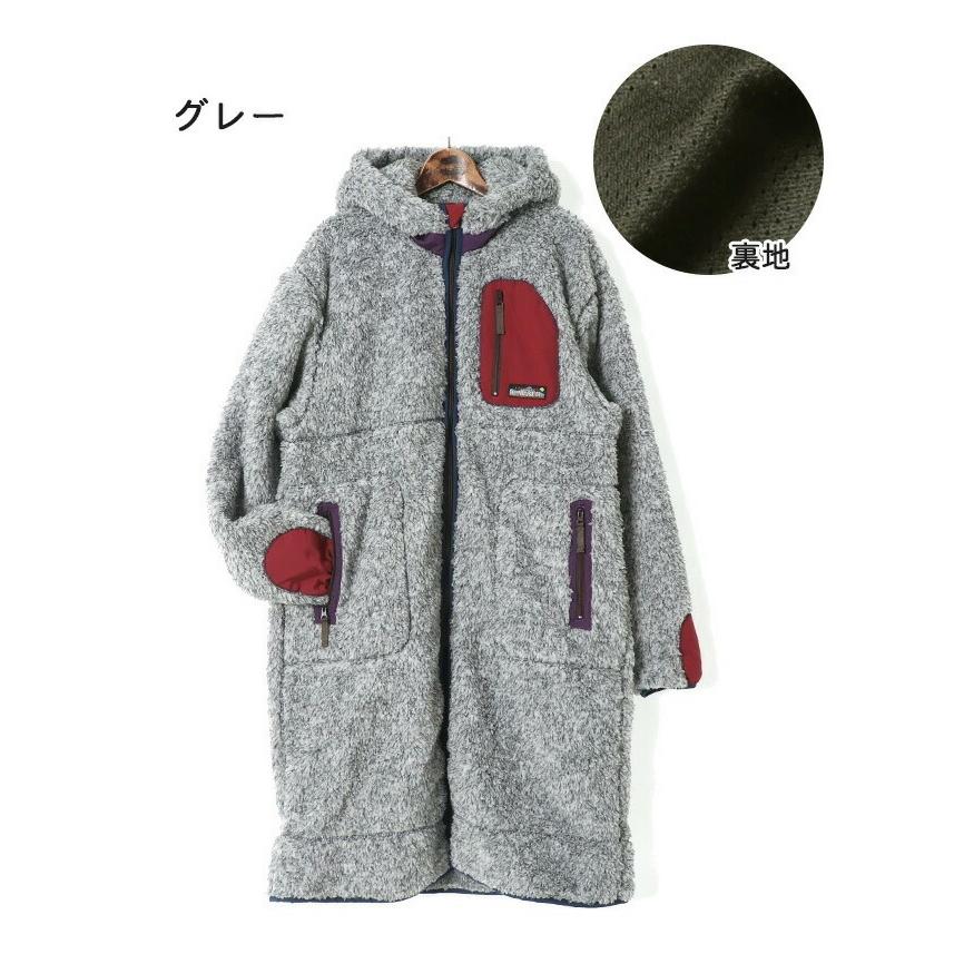 Kriff Mayer クリフメイヤー レディース シャギーボア ロング ジャケット ライトアウター ボアジャケット 防寒 フリースジャケット ロングコート l Rex One 通販 Yahoo ショッピング