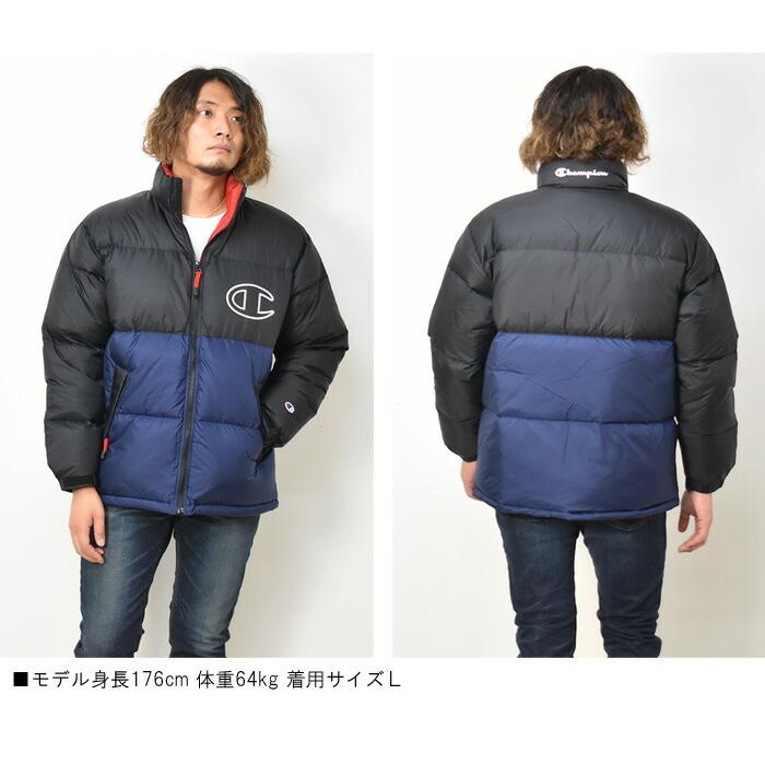 セール Champion チャンピオン 切り替え ダウンジャケット ビッグロゴ メンズ レディース ユニセックス アウター 暖かい 秋 冬 送料無料 C3-S607 | Champion | 04