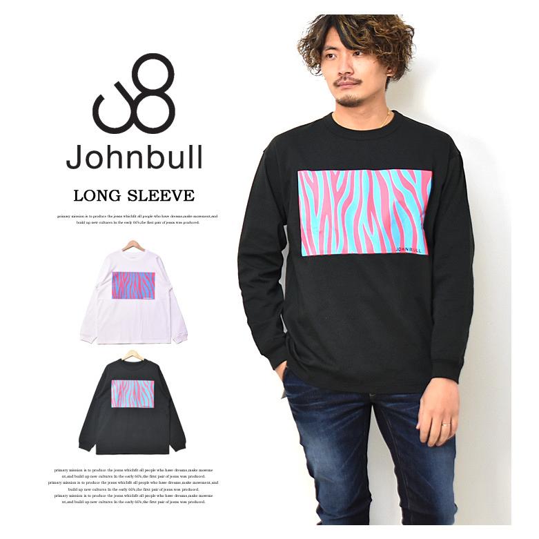 Johnbull ジョンブル ロングスリーブ プリントティーゼブラ