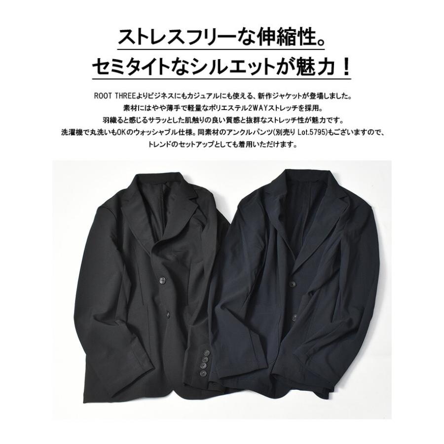 ROOT THREE 大きいサイズ ポリエステル 2WAYストレッチ ROOT THREE 大きいサイズ ポリエステル 2WAYストレッチ