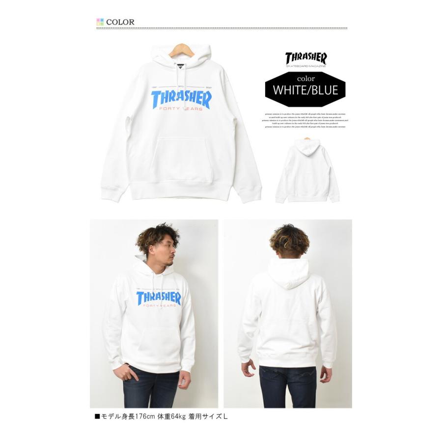 THRASHER（スラッシャー） 40周年モデル ロゴプリント スウェット