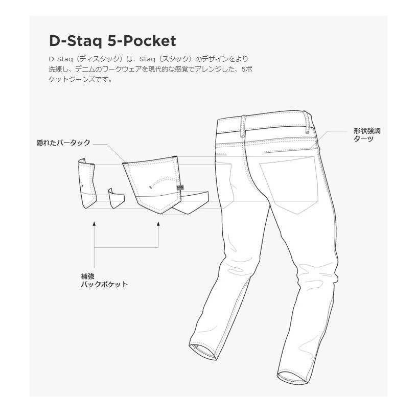 G-STAR RAW ジースターロウ D-Staq 5-PKT SLIM ジーンズ デニム スリム パンツ ストレッチ メンズ 送料無料 D06761-8968-6028 | G-STAR RAW | 04