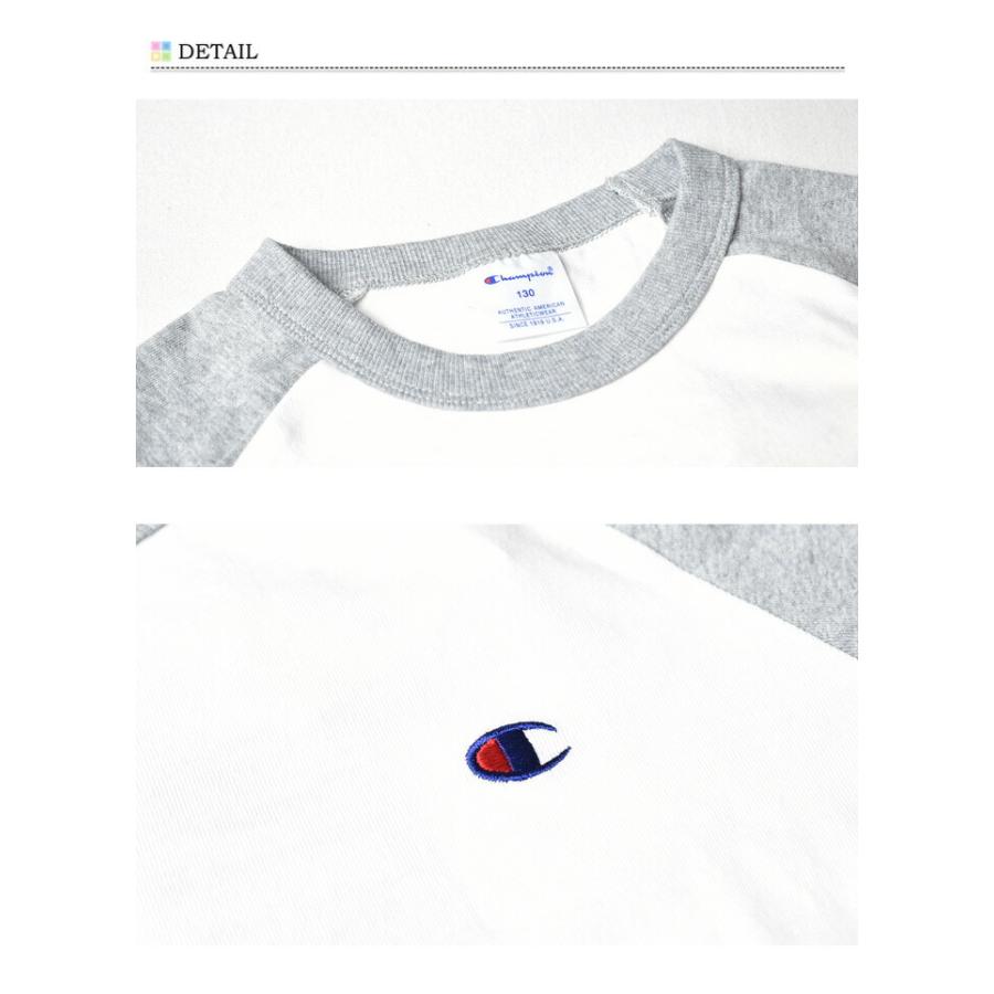 Champion チャンピオン キッズ ラグランスリーブ 長袖 Ｔシャツ 130cm 140cm 150cm 160cm 長Ｔ ロンT 子供服  ジュニア CK-T403