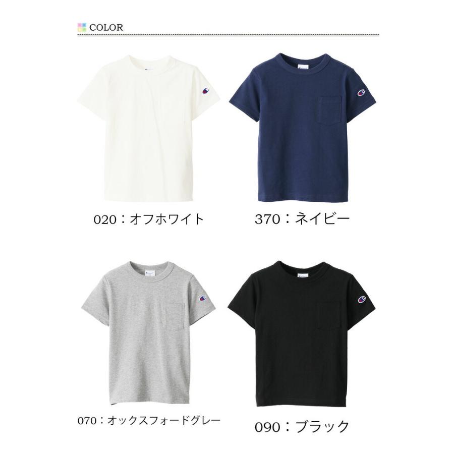 Champion チャンピオン キッズ 胸ポケット 半袖 Tシャツ 130cm