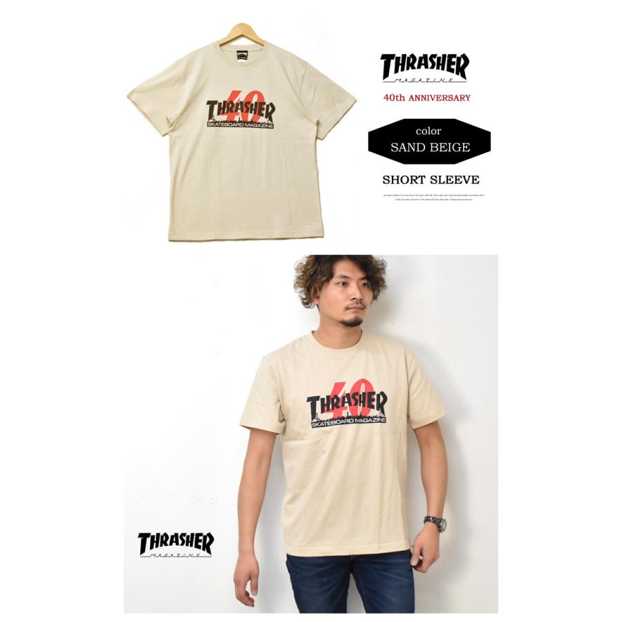 SALE セール THRASHER スラッシャー 40周年 ロゴプリント 半袖Tシャツ TH91297 | THRASHER | 05