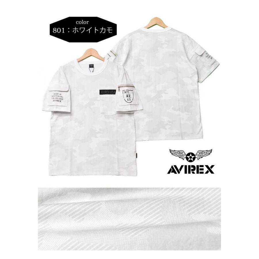 AVIREX アビレックス ファティーグTシャツ クルーネック 半袖Tシャツ ポケットTシャツ 胸ポケット 6113328｜rexone｜11