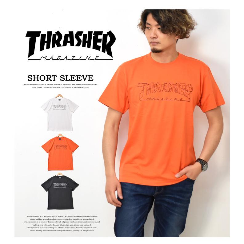 SALE セール THRASHER スラッシャー ロゴプリント 半袖 Tシャツ マークゴンザレス TH91309 | THRASHER | 01