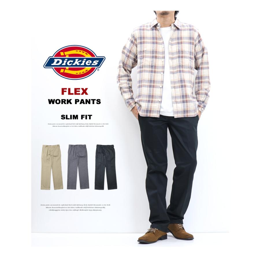 Dickies ディッキーズ 873 フレックス スリム ワークパンツ Dickies ディッキーズ 873 フレックス スリム ワークパンツ