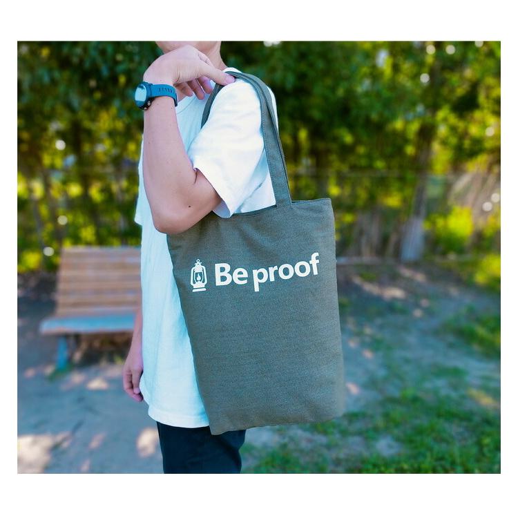 Be proof ビープルーフ キャンバス ロゴプリント トートバッグ メンズ レディース ユニセックス BP-1000 | THRASHER | 07