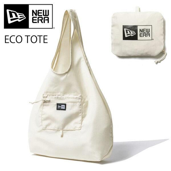 New Era ニューエラ エコバッグ トートバッグ 22l 折りたたみ ブランド 買い物袋 レジ袋 スーパー コンビニ エコバック アイボリー 新作モデル
