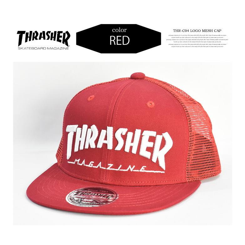 THRASHER スラッシャー ロゴ刺繍 マグロゴ メッシュキャップ THRASHER スラッシャー ロゴ刺繍 マグロゴ メッシュキャップ