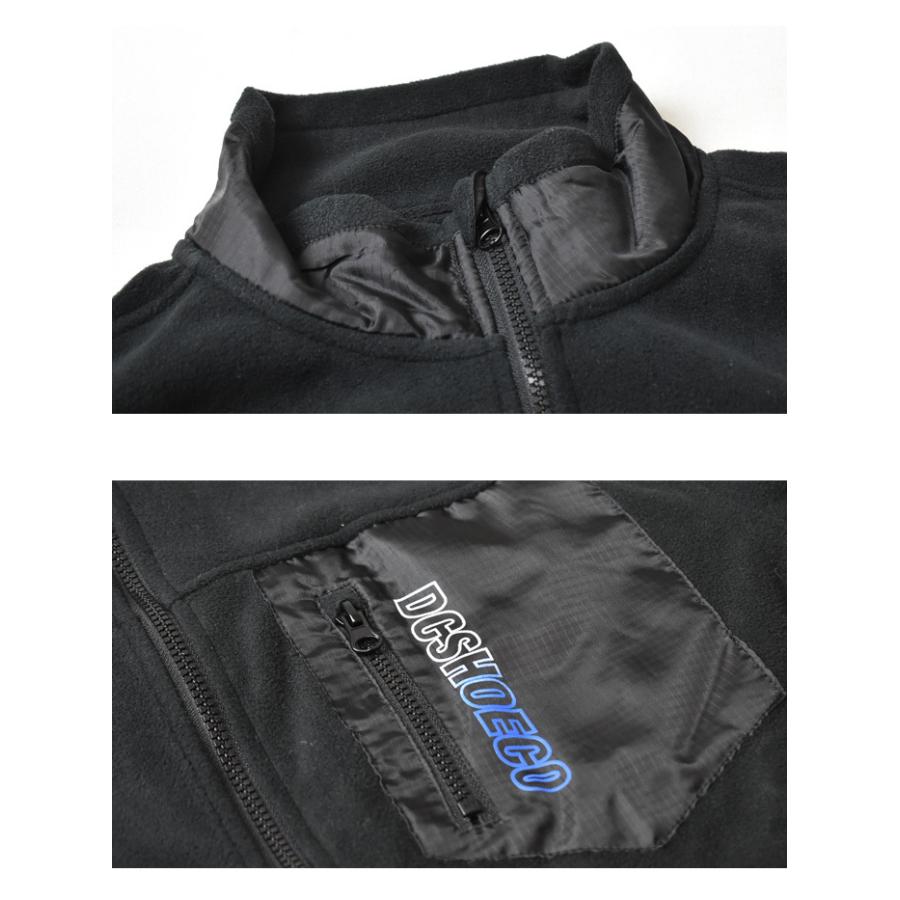 SALE セール DC SHOES ディーシーシュー フリースジャケット ナイロン切替え メンズ レディース ユニセックス ライトアウター ブルゾン 送料無料 ADYPE03011 | DC SHOES | 09