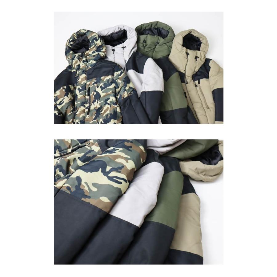 HALHAM（ハルハム） 切り替え ボリュームネック 中綿ジャケット