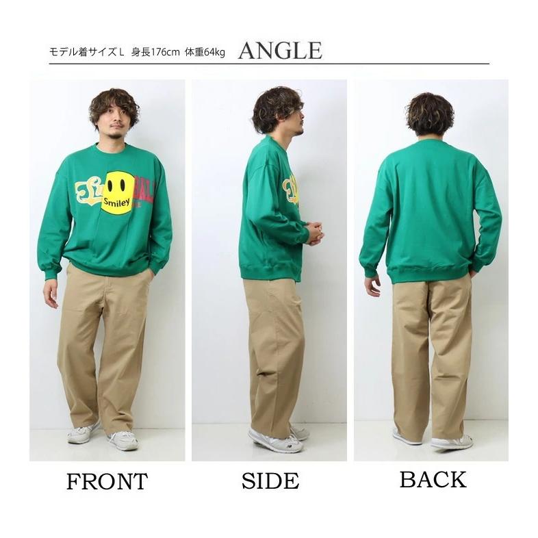 SMILEY FACE スマイリーフェイス リメイクトレーナー ビッグ SMILEY FACE スマイリーフェイス リメイクトレーナー ビッグ