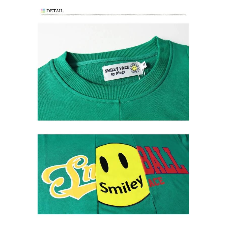 SMILEY FACE スマイリーフェイス リメイクトレーナー ビッグ