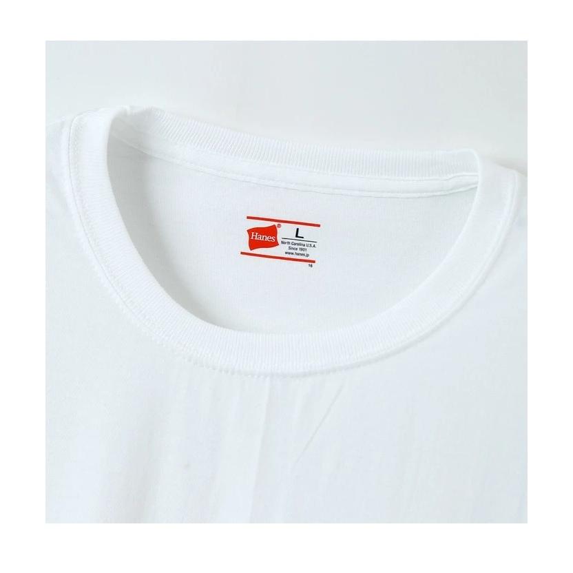 大きいサイズ 3L 4L HANES ヘインズ ビジカジ魂 2P クルーネック 半袖Tシャツ 抗菌防臭 綿100% パックTシャツ 半T インナー メンズ 2枚セット HM1EN701K | Hanes | 07