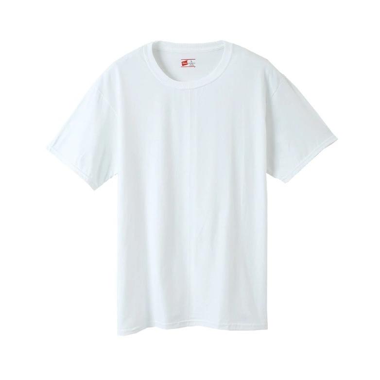 大きいサイズ 5L HANES ヘインズ ビジカジ魂 2P クルーネック 半袖Tシャツ 抗菌防臭 綿100% パックTシャツ 半T インナー メンズ 2枚セット HM1EN701K | Hanes | 06
