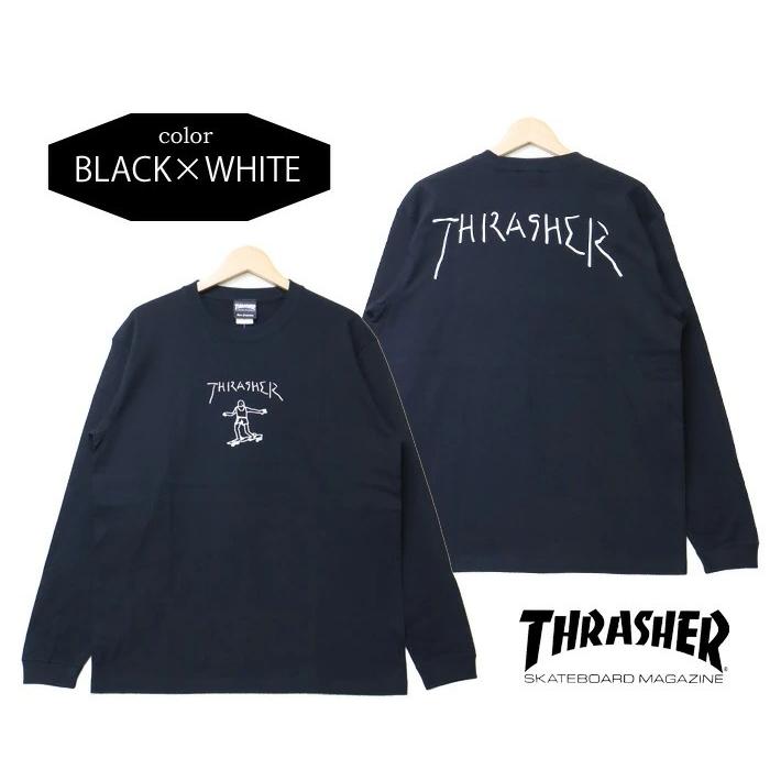 THRASHER スラッシャー マークゴンザレス ロゴプリント 長袖 Tシャツ ロゴTシャツ 長T ロンＴ カットソー ユニセックス TH8328 | THRASHER | 06
