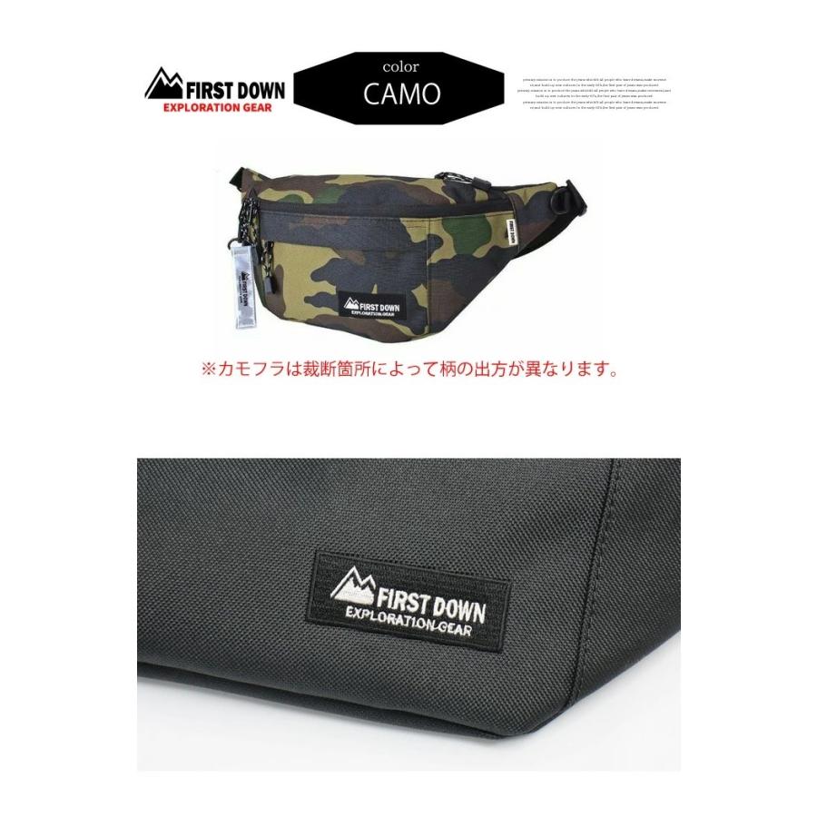 FIRST DOWN EXPLORATION GEAR ファーストダウン リフレクタータグ付き ボディバッグ 鞄 カバン かばん ユニセックス ショルダーバッグ 33009 | FIRST DOWN EXPLORATION GEAR | 04