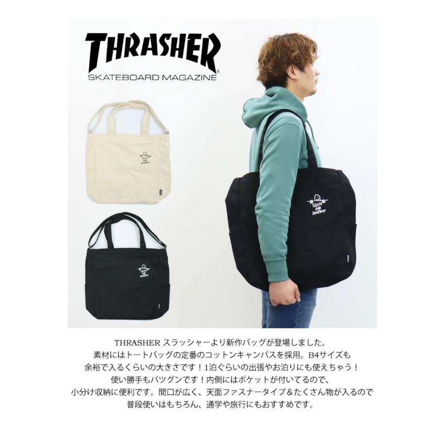 THRASHER スラッシャー 2WAY トートバッグ ショルダーバッグ メンズ レディース ユニセックス THR-191 | THRASHER | 01