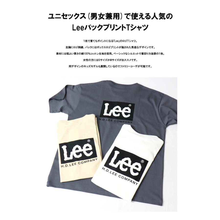 SALE セール Lee リー ロゴ刺繍 バックプリント 半袖 Tシャツ メンズ