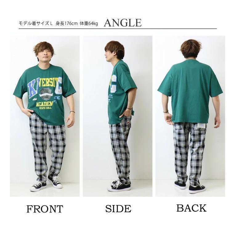 SALE セール Rings リングス リメイクカレッジ 半袖Tシャツ 半T メンズ レディース ユニセックス ビッグシルエット ドロップショルダー 122508 | SMILEY FACE | 09