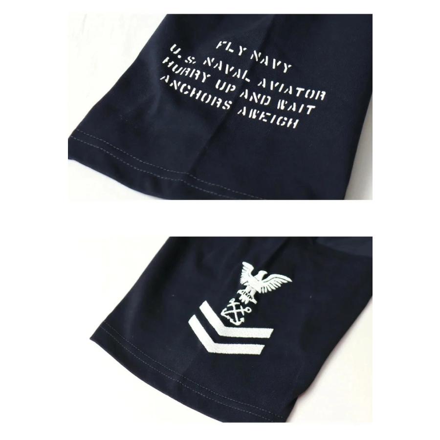 AVIREX アヴィレックス ナバル ポケット Tシャツ 刺繍 半袖