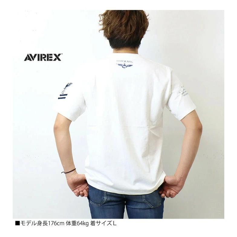 AVIREX アヴィレックス ナバル ポケット Tシャツ 刺繍 半袖 Tシャツ メンズ 半袖Tシャツ 半T アビレックス 送料無料 6123347 783-2129012｜rexone｜05