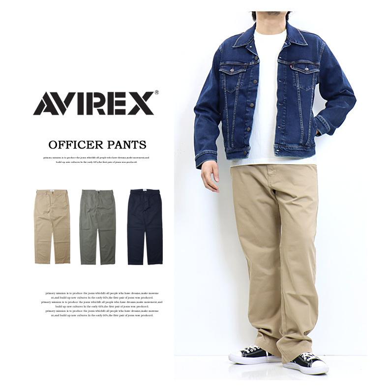 AVIREX アヴィレックス ベーシック オフィサーパンツ チノパンツ ルーズストレート メンズ パンツ アビレックス 送料無料 6126132｜rexone｜02