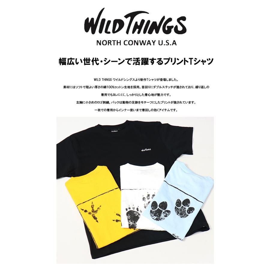 SALE セール WILD THINGS ワイルドシングス アニマルトラックス プリント 半袖 Ｔシャツ プリント メンズ レディース ユニセックス WT22053K | WILD THINGS | 02