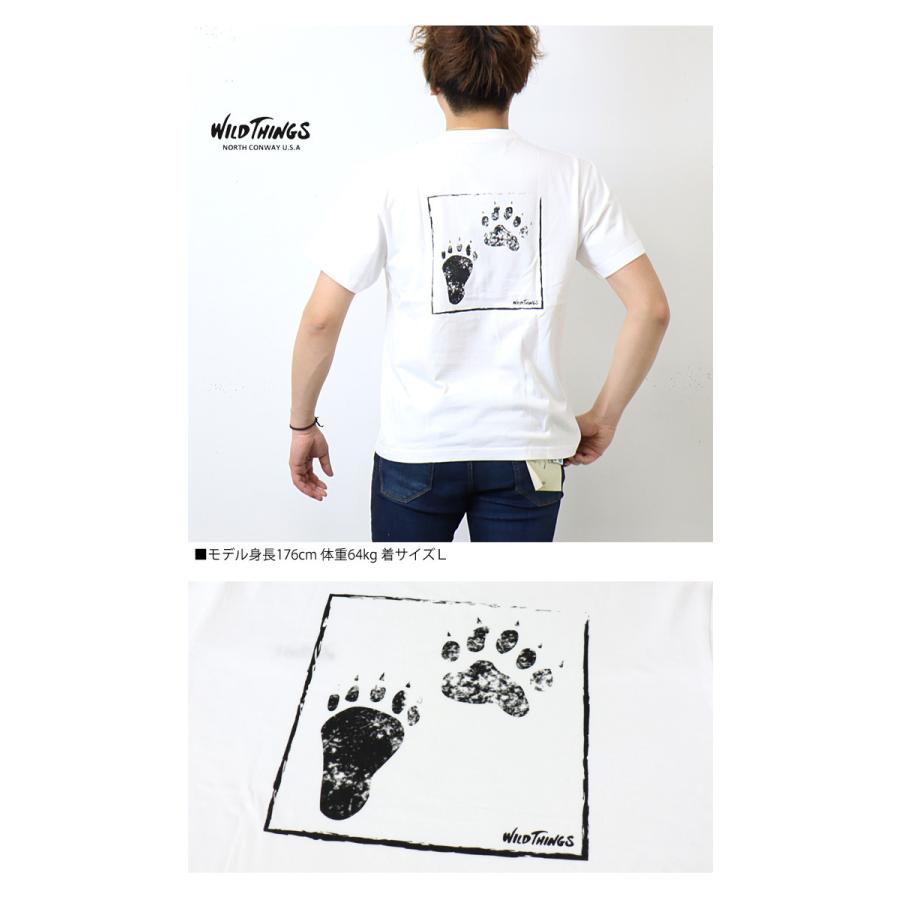 SALE セール WILD THINGS ワイルドシングス アニマルトラックス プリント 半袖 Ｔシャツ プリント メンズ レディース ユニセックス WT22053K | WILD THINGS | 04